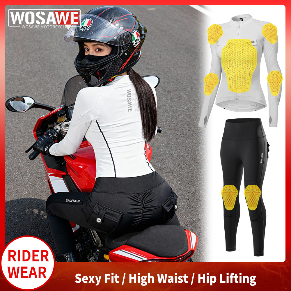 Motorcycle Gear Jacket Women - Комплект мотоэкипировки WOSAWE для женщин: куртка