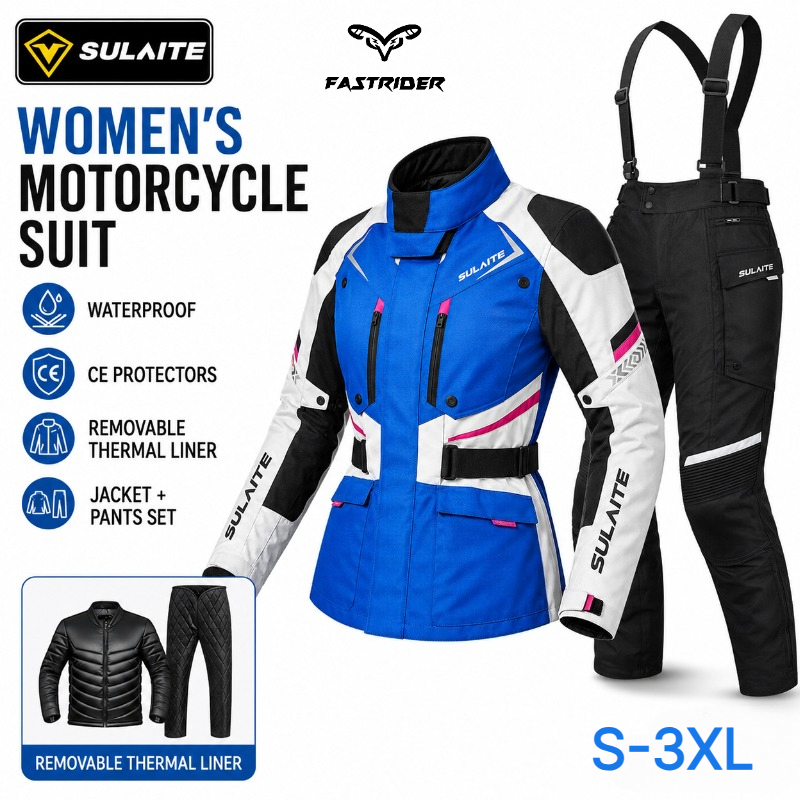 Motorcycle Gear Jacket Women - Женский мотоциклетный костюм для зимы: водонепроницаемая