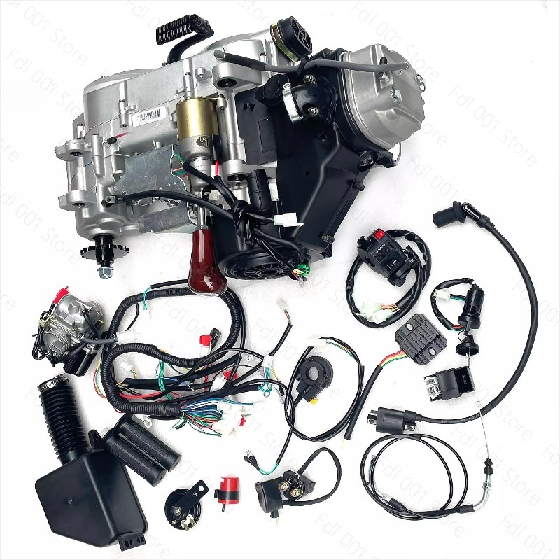 Motorcycle Gear - Четырехколесный квадроцикл-карт со стальной рамой, двигатель