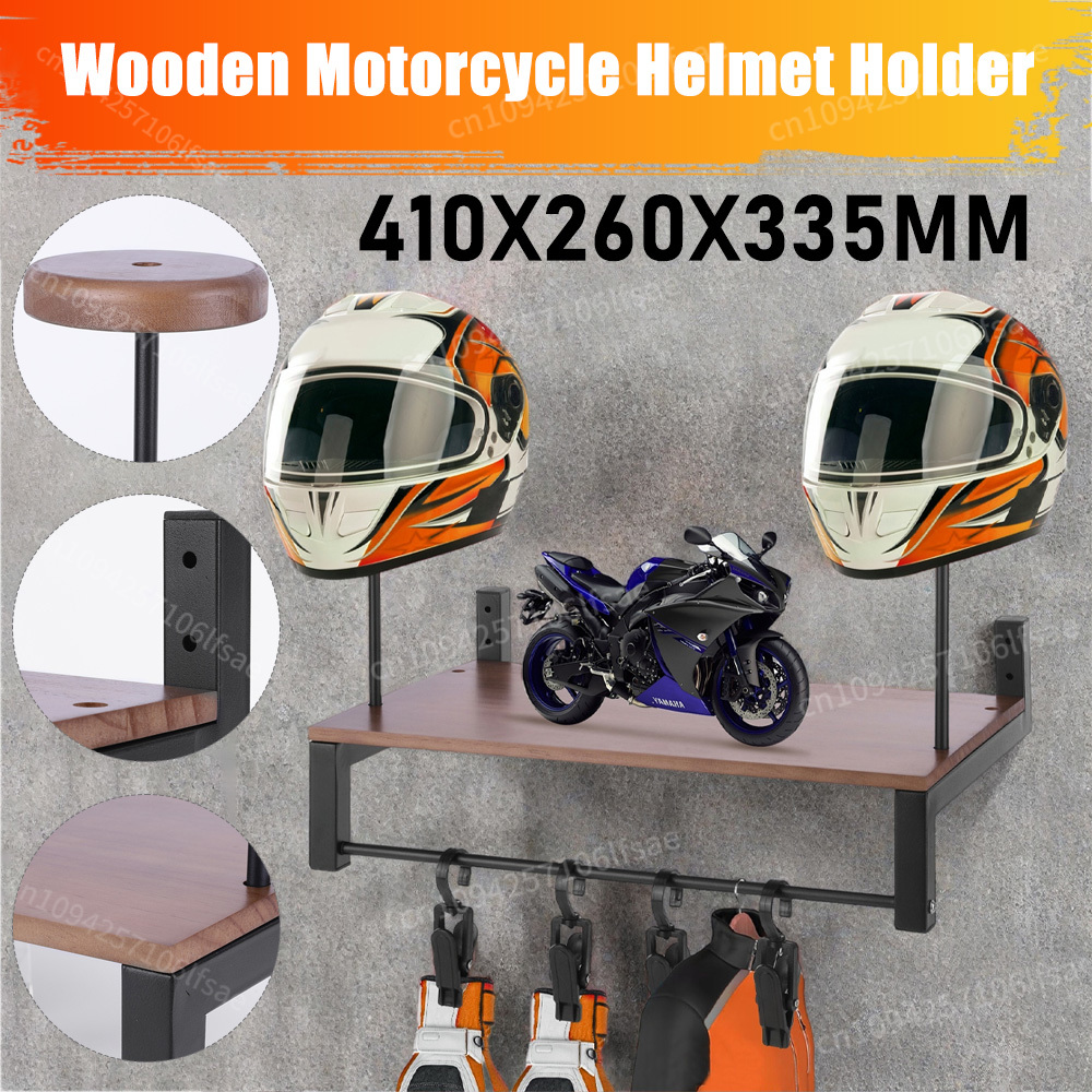 Деревянная витрина для аксессу – обзор и цена Motorcycle Gear Display Rack