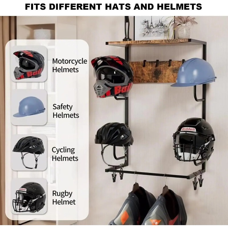 Настенный держатель для мотоци – обзор и цена Motorcycle Gear Display Rack