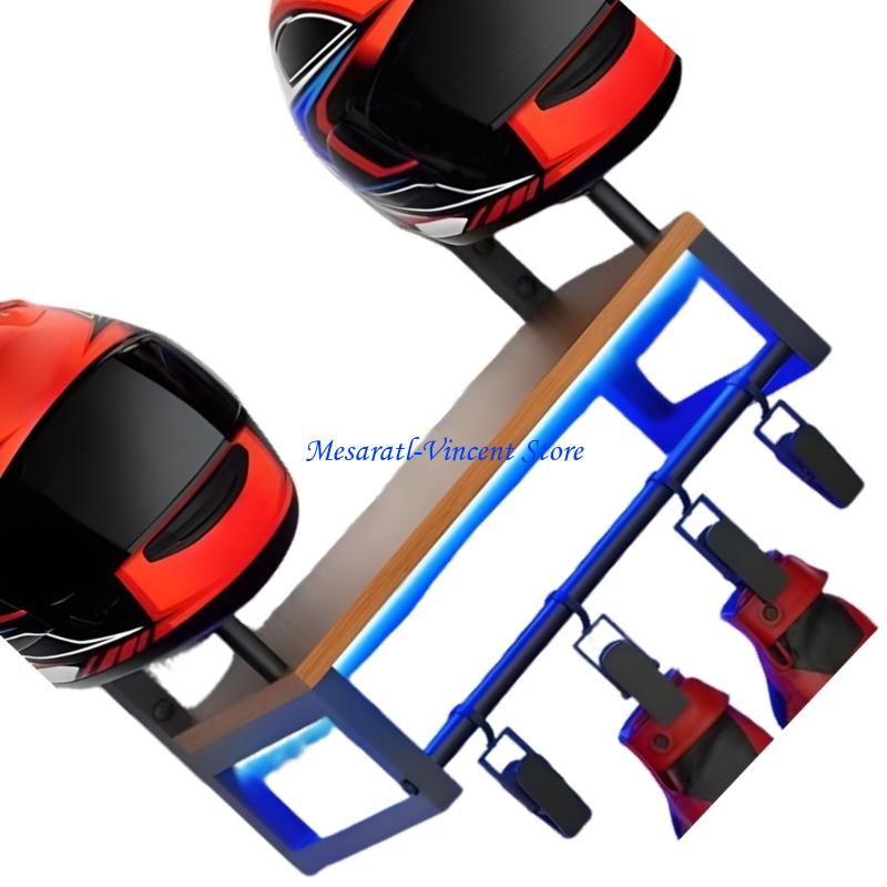 A70F Прочная настенная стойка  – обзор и цена Motorcycle Gear Display Rack