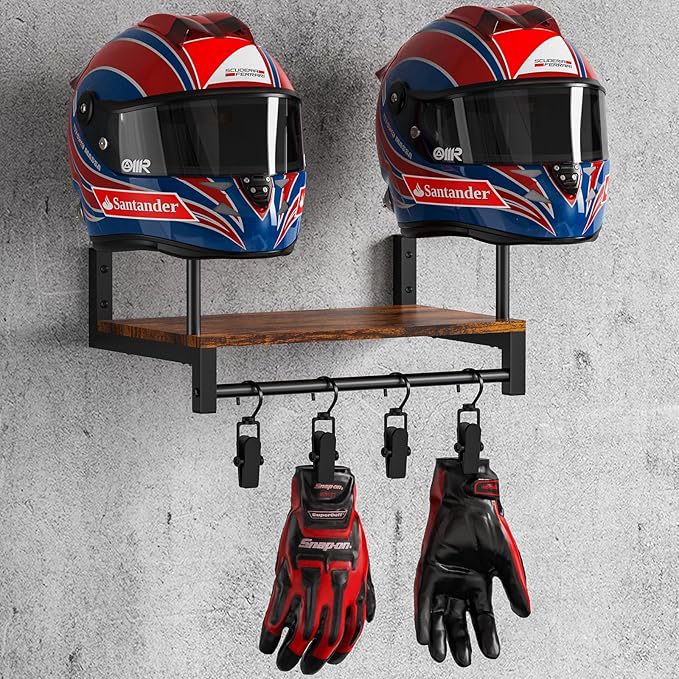 Настенный деревянный держатель – обзор и цена Motorcycle Gear Display Rack