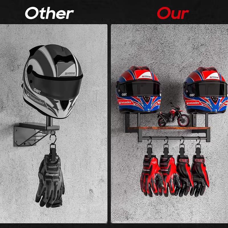 Настенный деревянный держатель – обзор и цена Motorcycle Gear Display Rack