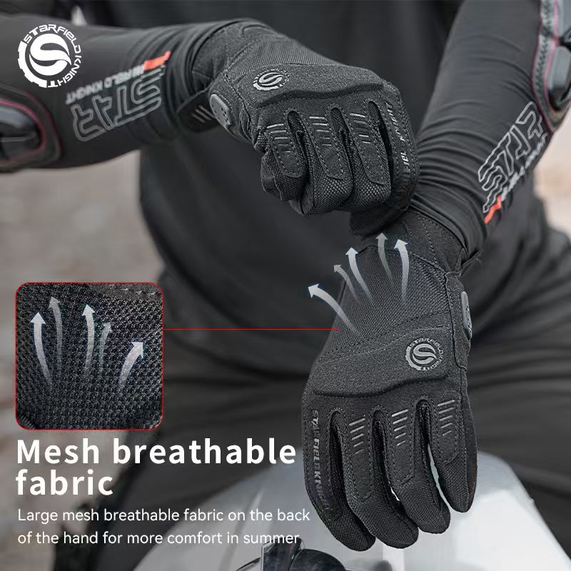 Черные мотоциклетные перчатки  – обзор и цена Motorcycle Gear Mesh